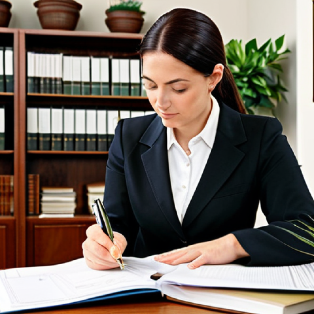 청소년상담사 상담 기록 작성 팁 - The Compass of Records**
A professional female counselor, fully clothed in modest business attire, ...