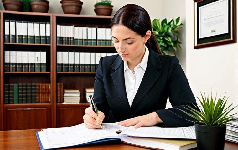 청소년상담사 상담 기록 작성 팁 - The Compass of Records**

A professional female counselor, fully clothed in modest business attire, ...