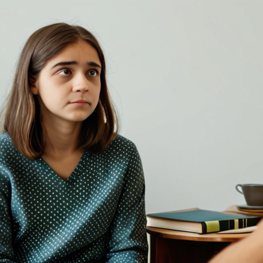 청소년상담사로서 청소년 이해하기 - Empathetic Connection in Quiet Moments**
* **Prompt:** A warm, inviting counseling room with soft...