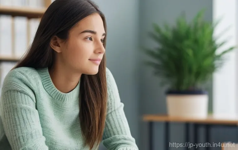 청소년상담사와 관련된 추천 학습 사이트 - **Prompt:** A compassionate female youth counselor, appearing to be in her mid-30s, with a warm and ...