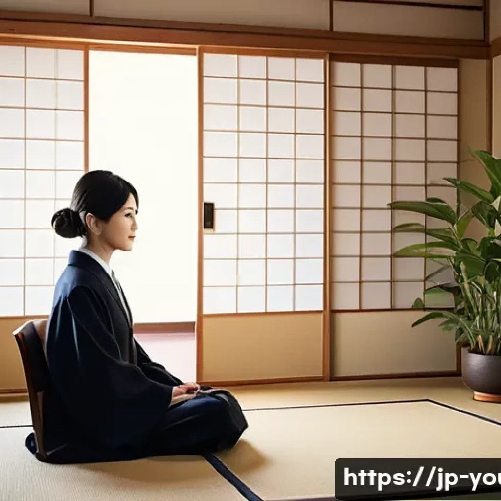 청소년상담사로서 지속적인 학습의 중요성 - A modern Japanese counseling room with a young professional counselor attentively listening to a tee...