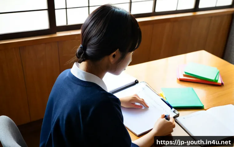 청소년상담사 필기시험에서 자주 출제되는 이론 - Photorealistic Japanese university student preparing for a youth counseling certification written ex...